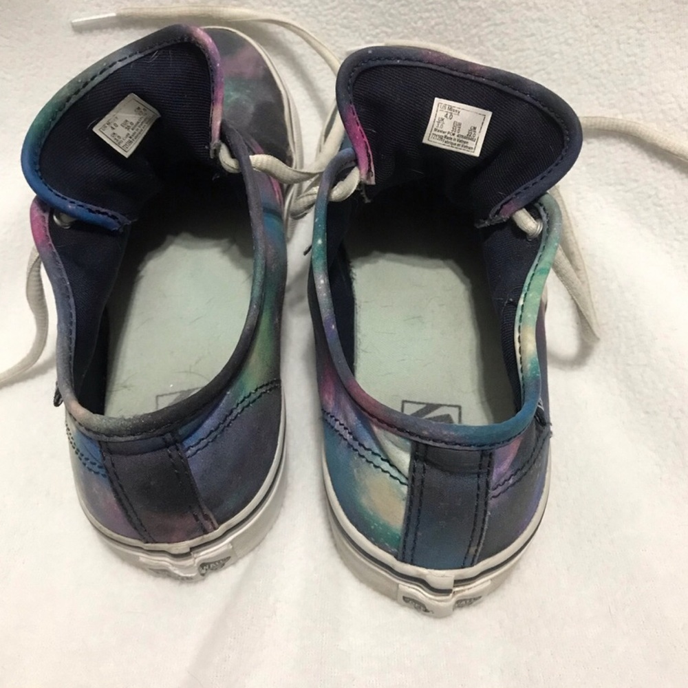 Galaxy Vans Sneakers • Size US Missy 4.0 • Preloved with wear - Picture 8 of 16